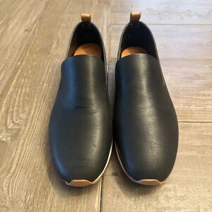 FEIT Women’s Black Slip On Runner- Size 8/38 NWT Vegetable Leather